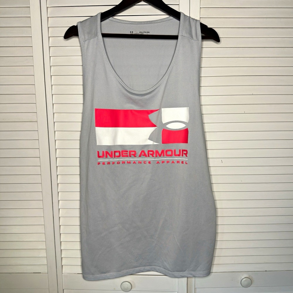 Under Armour Women’s XXL Gray Tank Top Loose Fit Athletic Workout Activewear